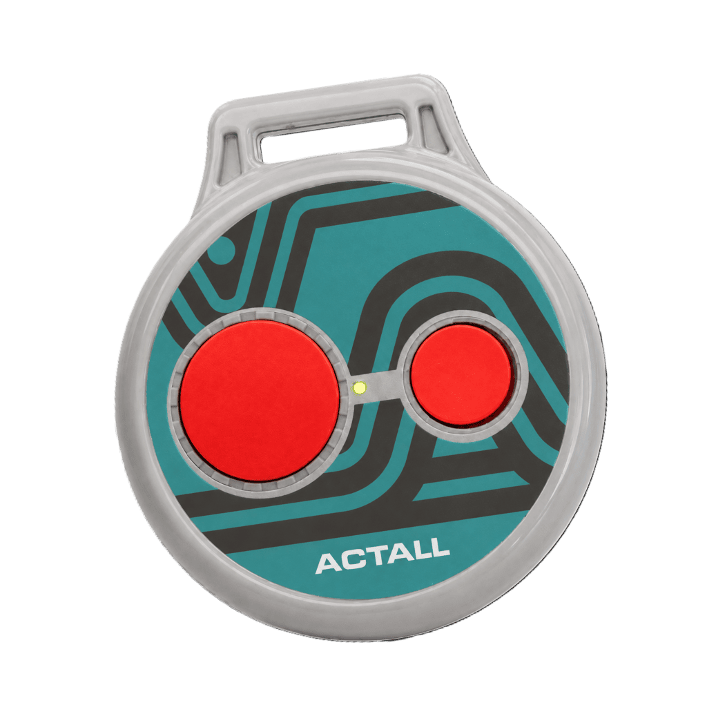 Actall 60008 Two Button Round Tag